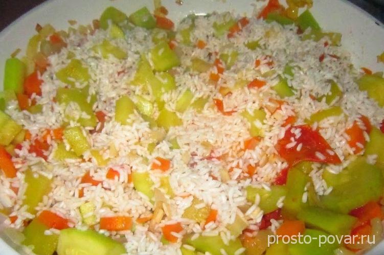 Овощное рагу с рисом рецепт