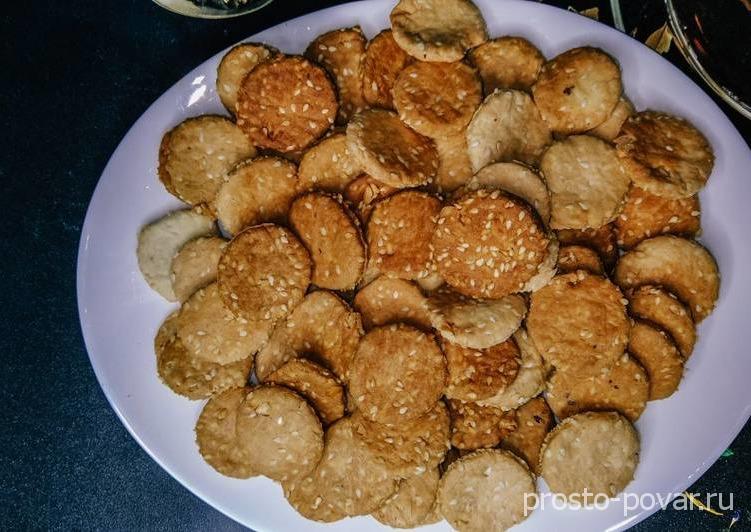Рецепт печенье с кунжутом